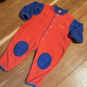Vintage Patagonia fleece onesie